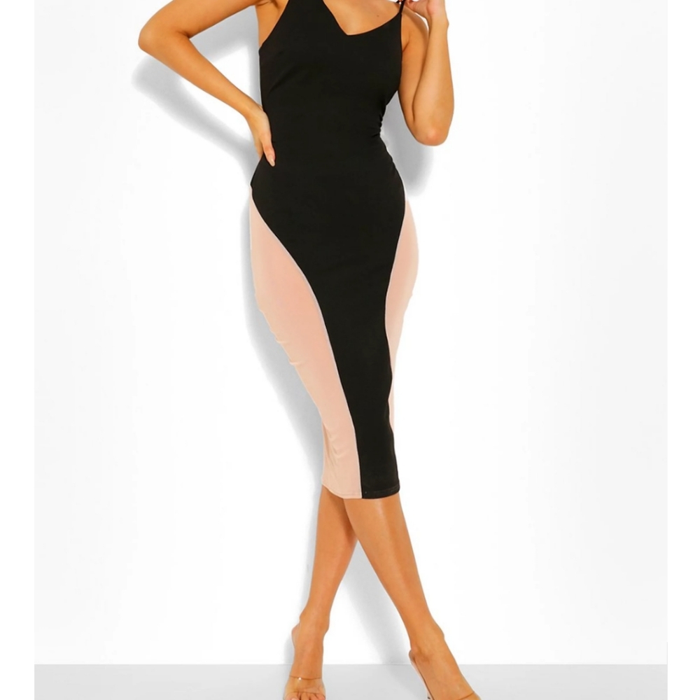 Sexy Summer Mesh Detail Dress